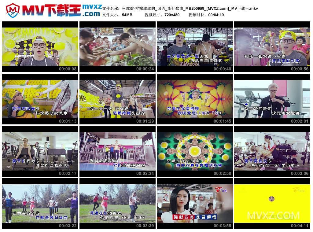 何维健-柠檬甜甜的_国语_流行歌曲_MB200959